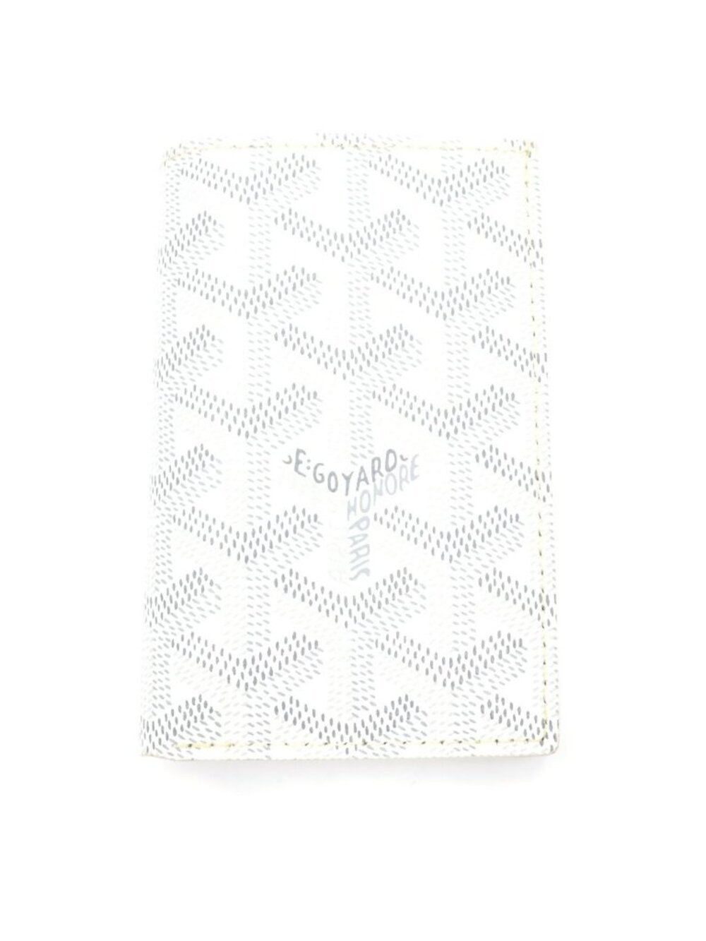 Goyard Saint Pierre Card Case Din Canvas White